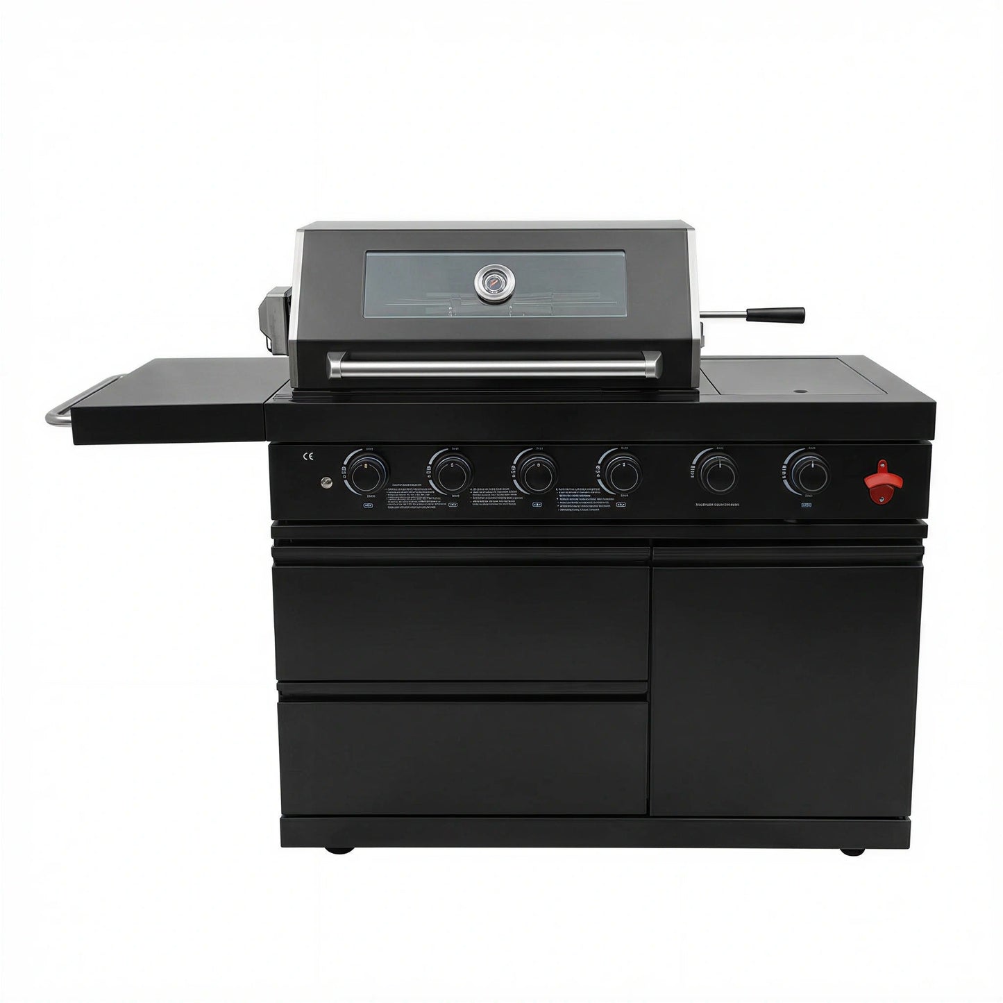 46-Inch 75300 BTU 6-Burners Deluxe Stainless Steel Gas Outdoor Kitchen Barbecue Grill
