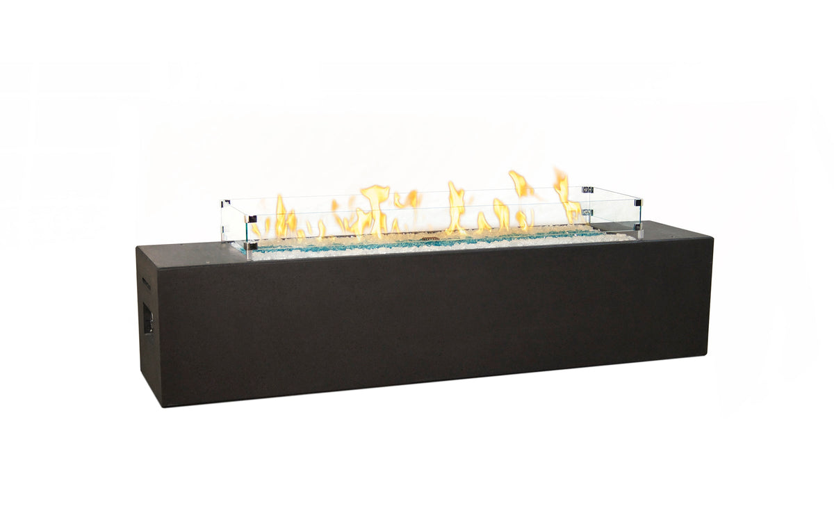 American Fyre Designs Milan Low Linear Firetable | 72" GFRC