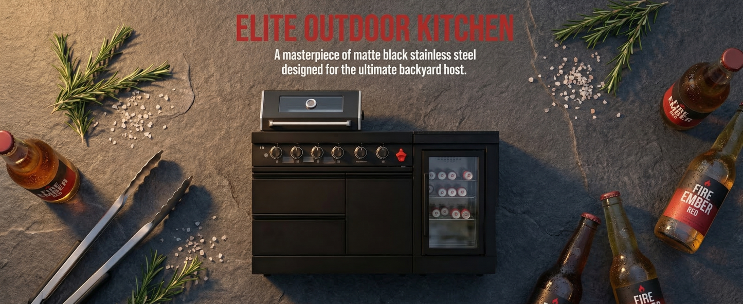 65-Inch 4-Burner Stainless Steel Propane Gas Outdoor Kitchen Barbecue Island Grill
