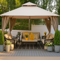 Outdoor Gazebo Built for Year-Round Use, 12x12 Premium Canopy, Double-Tier Vented Roof, Steel Frame