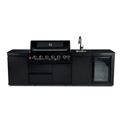 6-Burner 85000 BTU Deluxe Stainless Steel Propane Gas Outdoor Kitchen Grill