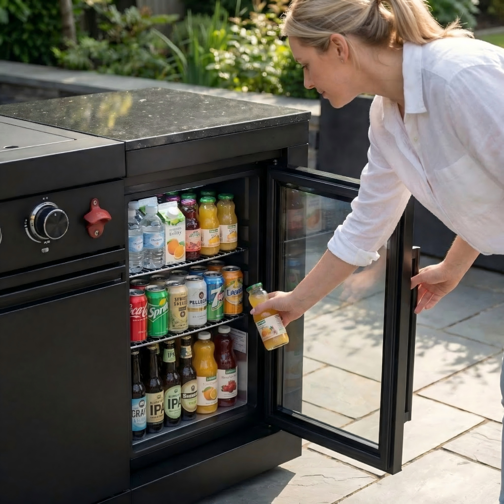 4-Burner 72000 BTU Deluxe Stainless Steel Propane Gas Outdoor Kitchen