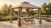 AuroraShade Marquis 12x12 Premium Canopy Gazebo — Lifestyle