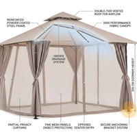 AuroraShade Marquis 12x12 Premium Canopy Gazebo — How It Works