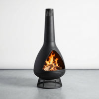 EmberCraft Nova Chiminea Fire Pit — Studio Shot