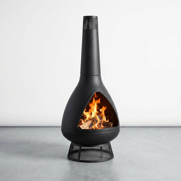 EmberCraft Nova Chiminea Fire Pit — Studio Shot