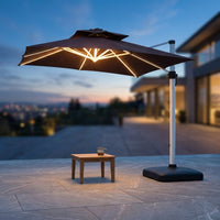 EmberVale LumenArc Cantilever Patio Umbrella — Studio Shot