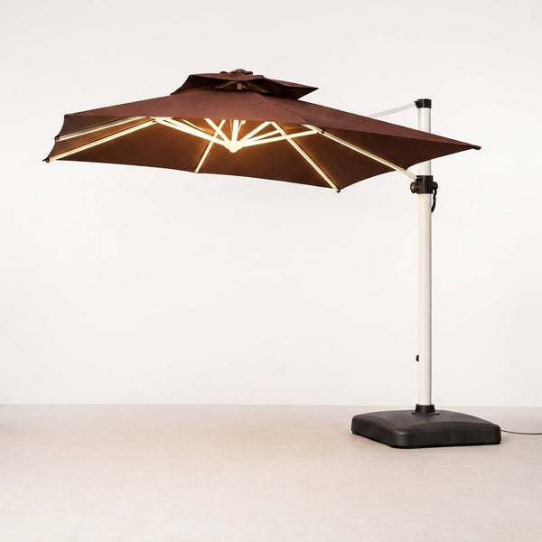 EmberVale LumenArc Cantilever Patio Umbrella — Studio Shot