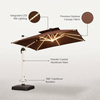 EmberVale LumenArc Cantilever Patio Umbrella — infographic