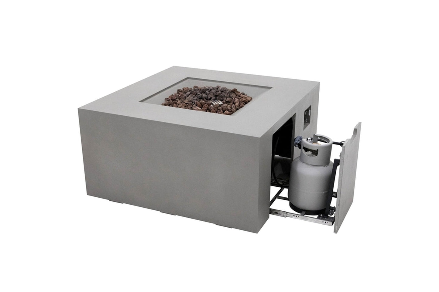 Elementi Rocky Propane Fire Pit, 43 x 43 Inches