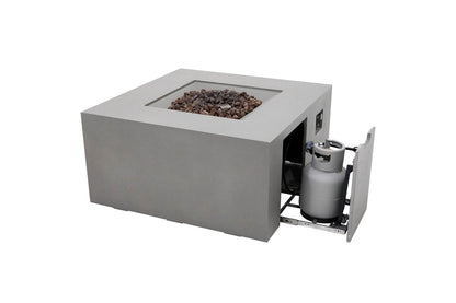 Elementi Rocky Propane Fire Pit, 43 x 43 Inches