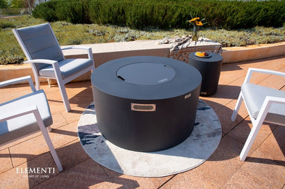 Sol Living Pacaya Propane Fire Pit Light Grey, 43 x 43 Inches
