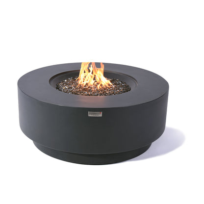 Nimes Outdoor Dark Grey Fire Pit Bowl - Select Fuel Type