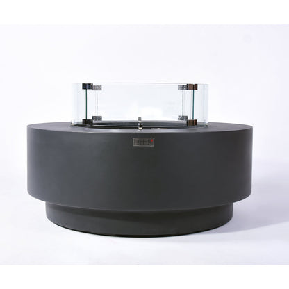 Nimes Outdoor Dark Grey Fire Pit Bowl - Select Fuel Type