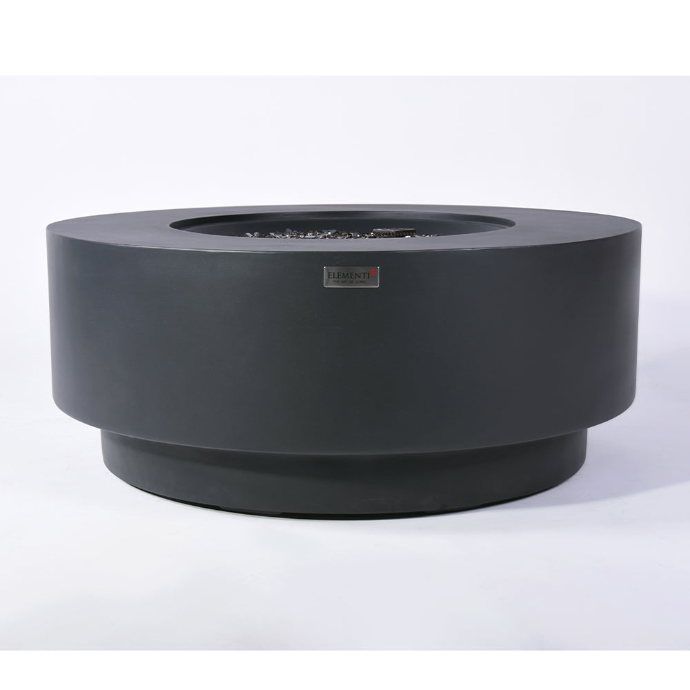 Nimes Outdoor Dark Grey Fire Pit Bowl - Select Fuel Type