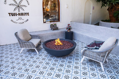 Sol Living Plus Rose Bowl Fire Pit, 48 x 48 Inches