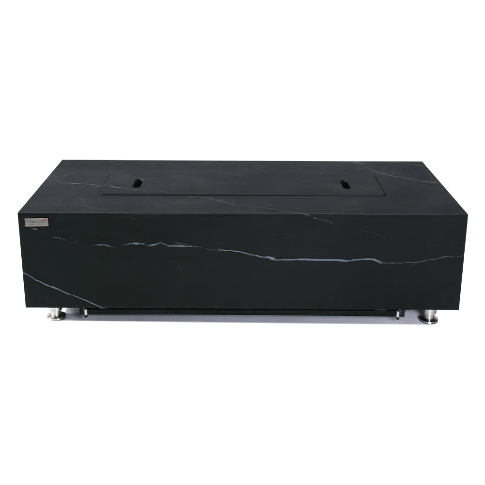 Varna Outdoor Bulgaria Black Fire Pit Table - Select Fuel Type