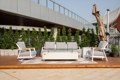 Santorini 3-Piece Aluminum Outdoor Patio Furniture Set