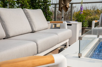 Santorini 3-Piece Aluminum Outdoor Patio Furniture Set