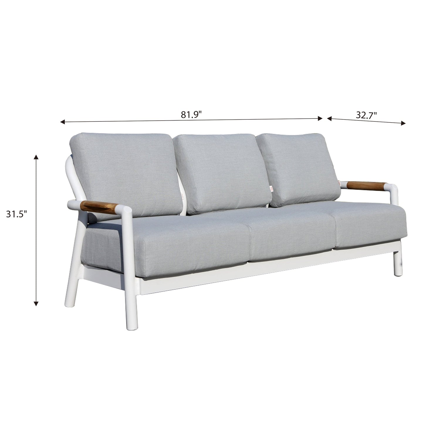 Santorin Outdoor Patioi 3 Seat Sofa