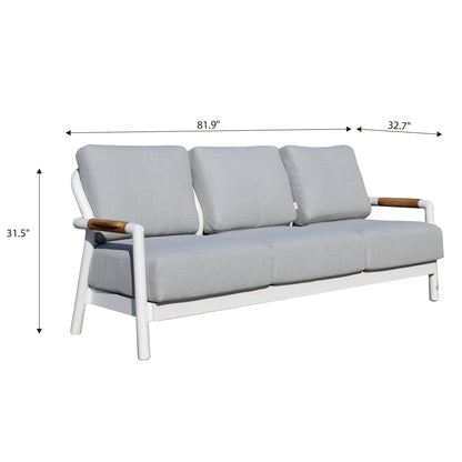 Santorin Outdoor Patioi 3 Seat Sofa