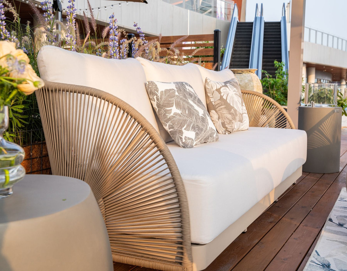 Malibu Outdoor Patio 3 Seat Sofa