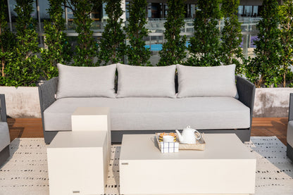 Capri 3-Piece Aluminum Outdoor Patio Furniture Set
