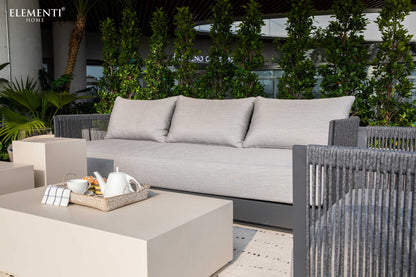 Capri 3-Piece Aluminum Outdoor Patio Furniture Set