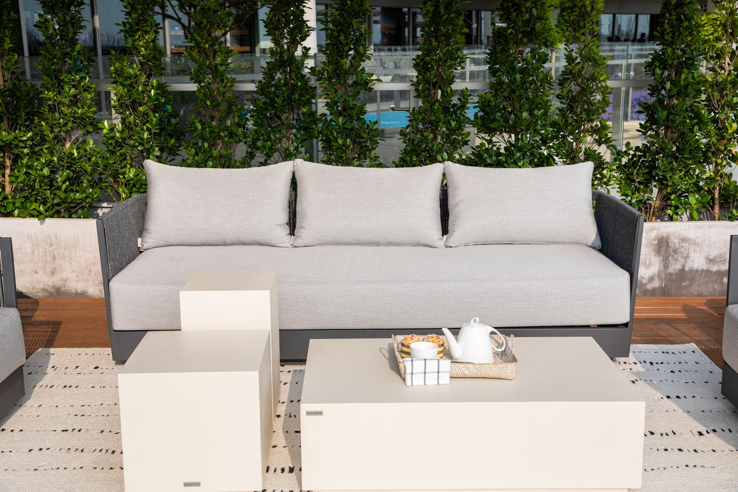 Capri Outdoor Patio 3 Seat Sofa