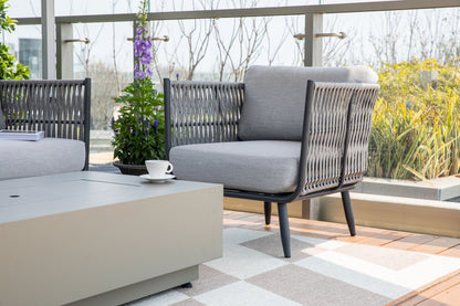 Milano 3-Piece Aluminum Outdoor Patio Furniture Set