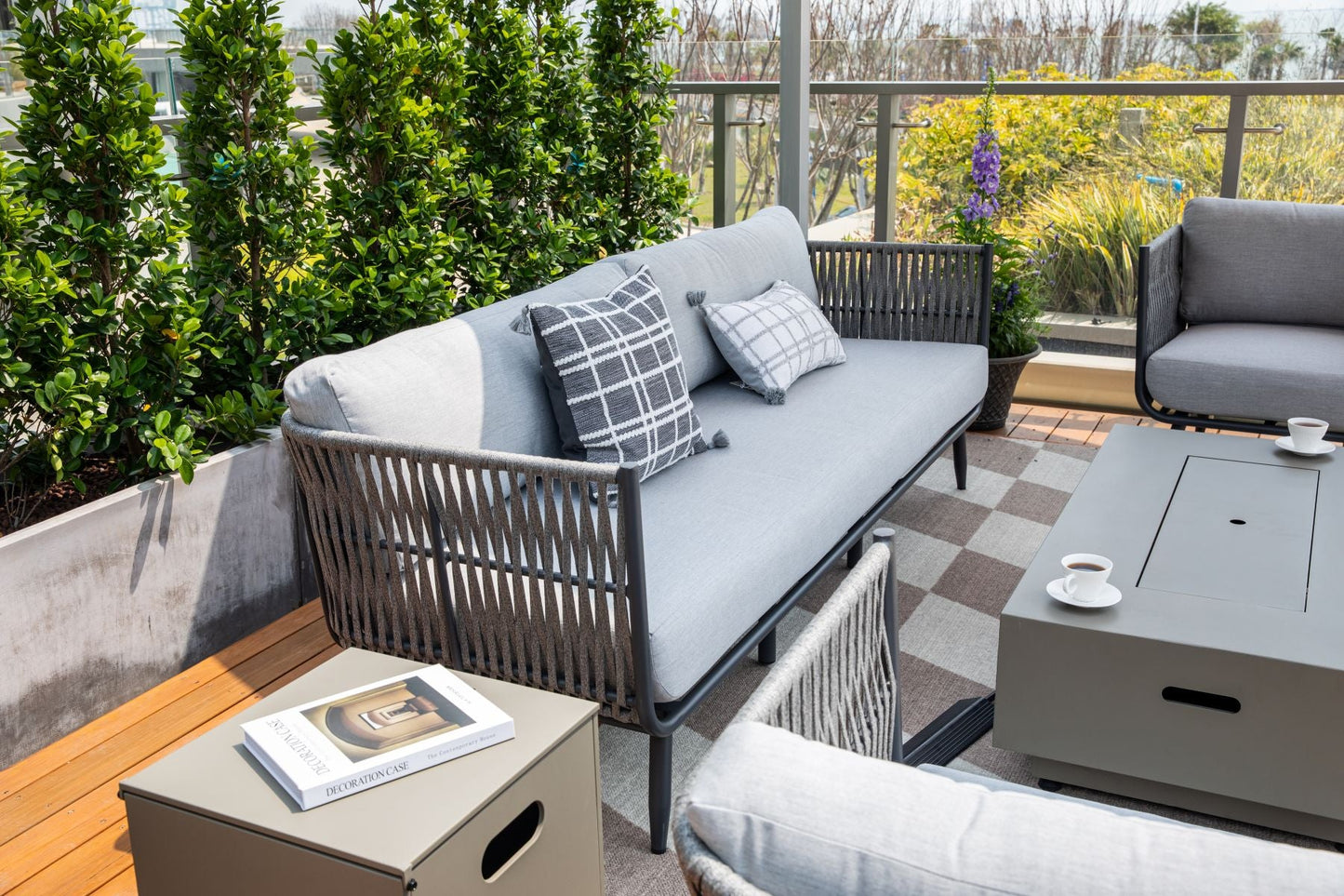 Milano Outdoor Patio 3 Seat Sofa