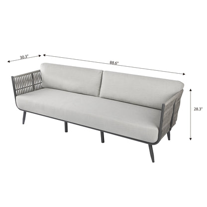 Milano Outdoor Patio 3 Seat Sofa