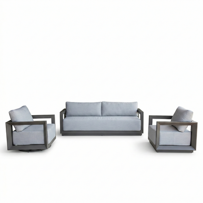 Newport 3-Piece Aluminum Outdoor Patio Furniture Set
