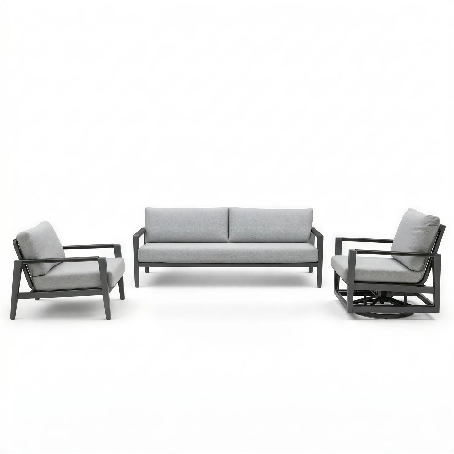 Laguna 3-Piece Aluminum Outdoor Patio Furniture Set