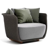 Outdoor Patio Lounge Set Built to Last, Handwoven All-Weather Wicker, Powder-Coated Aluminum, 5-Piece