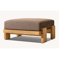 Patio Furniture Set Built to Last Decades, Solid Teak Frames, Reinforced Concrete Firepit, Modular Design
