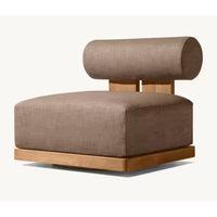 Patio Furniture Set Built to Last Decades, Solid Teak Frames, Reinforced Concrete Firepit, Modular Design