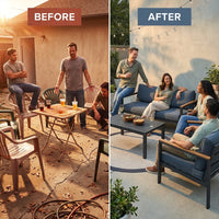 Solterra Luxe Outdoor Lounge Set — Before & After