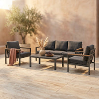 Solterra Luxe Outdoor Lounge Set — Studio Shot