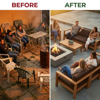 TerraFirme Ember Lounge & Firepit Set — Before & After