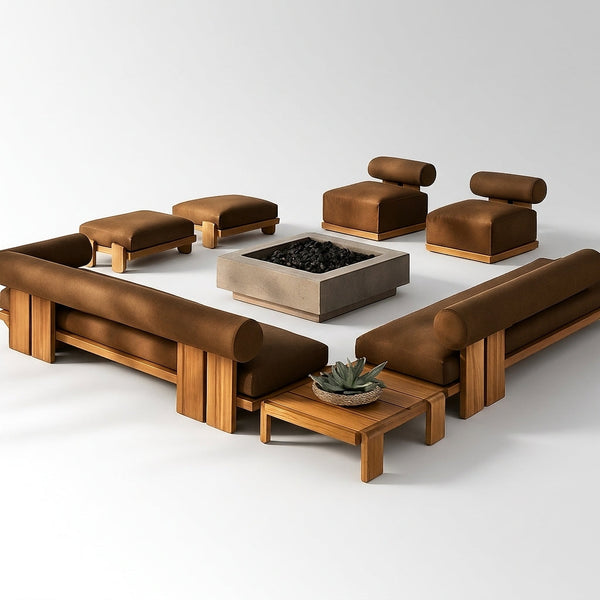 TerraFirme Ember Lounge & Firepit Set — Studio Shot