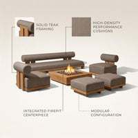 TerraFirme Ember Lounge & Firepit Set — infographic