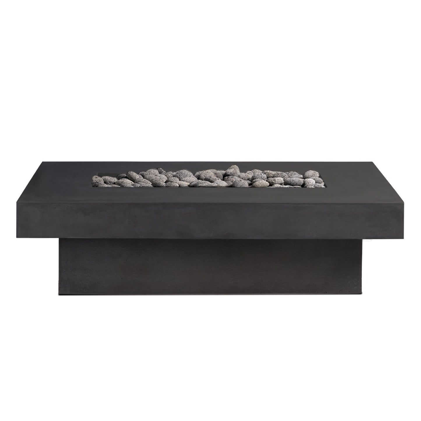 Toplina - Rectangular Concrete Fire Pit Table