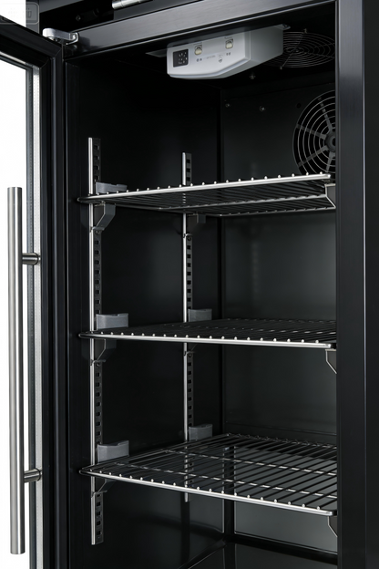 Black Single Door Fridge Cabinet Outdoor Kitchen Islands