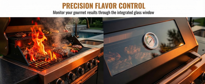 84.7 Inch 4-Burner Deluxe Stainless Steel Propane Gas Outdoor Kitchen Barbecue Island Grill