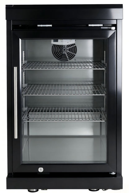 Black Single Door Fridge Cabinet Outdoor Kitchen Islands
