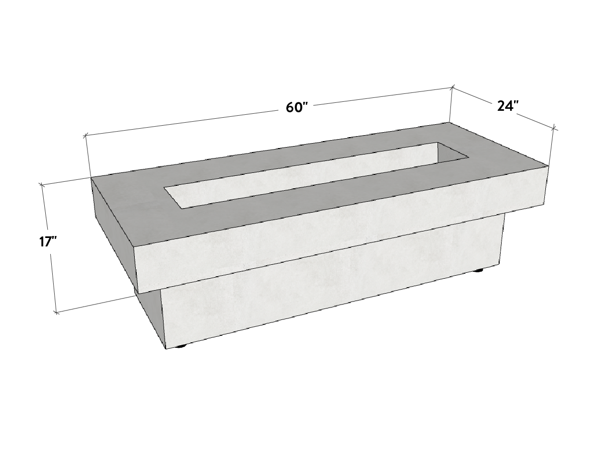 Terraza | Concrete Fire Pit Table