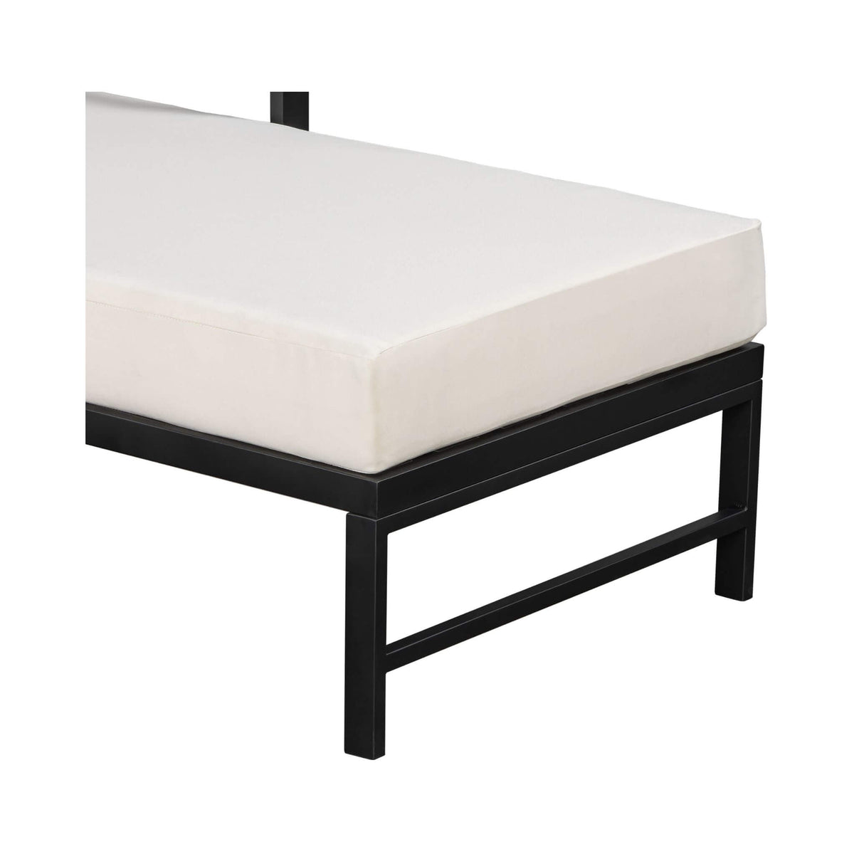 Outdoor 3-Person L-Shaped Patio Sofa With Iron Frame And Thick Cushions [No Coffee Table] (SAK70213)