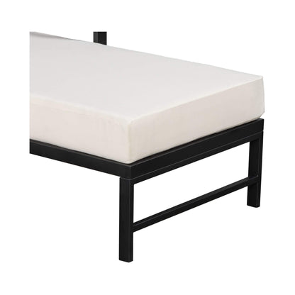 Outdoor 3-Person L-Shaped Patio Sofa With Iron Frame And Thick Cushions [No Coffee Table] (SAK70213)