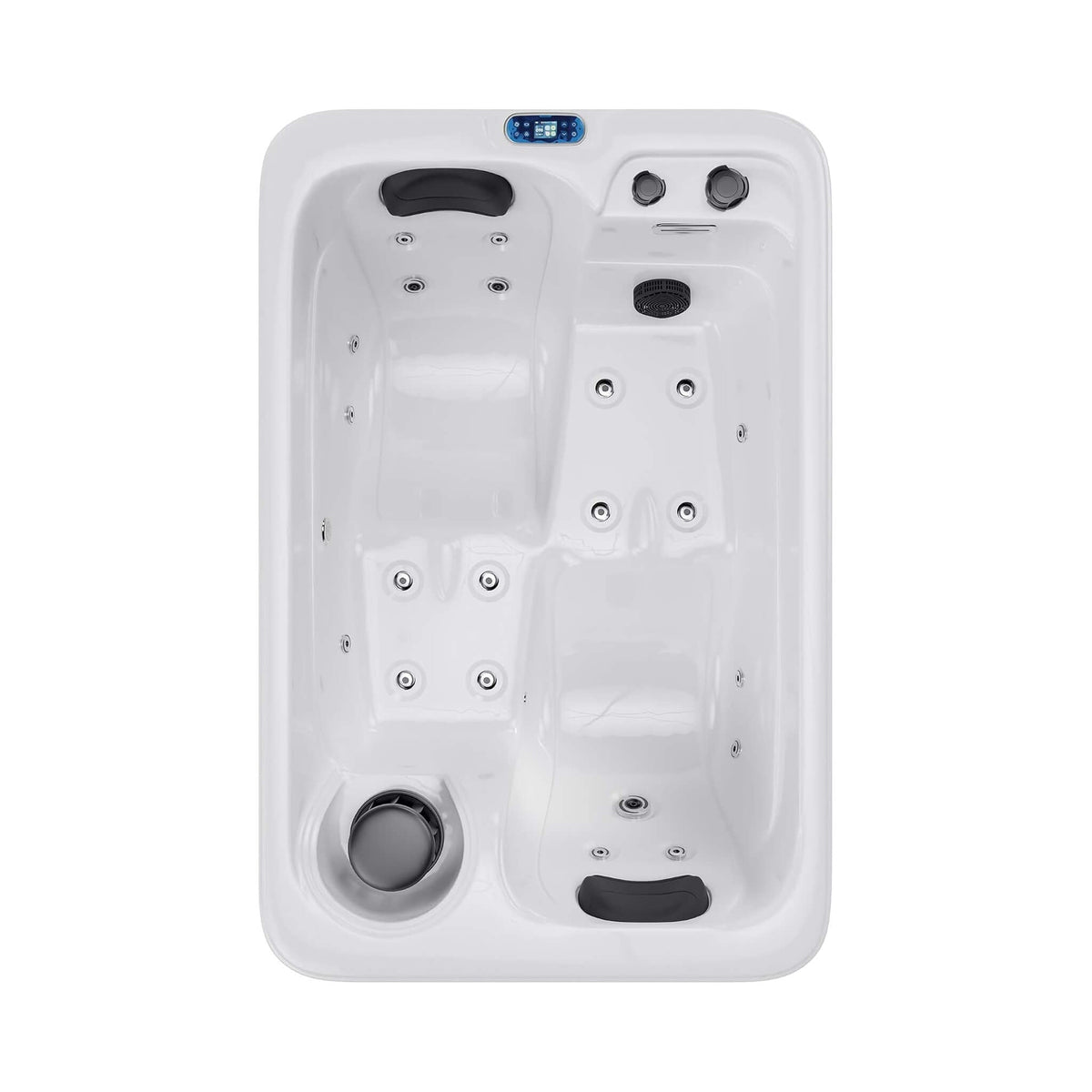 Premium 2-Person Outdoor Hot Tub W/ 15 Stainless Steel Jets (SAK92015)
